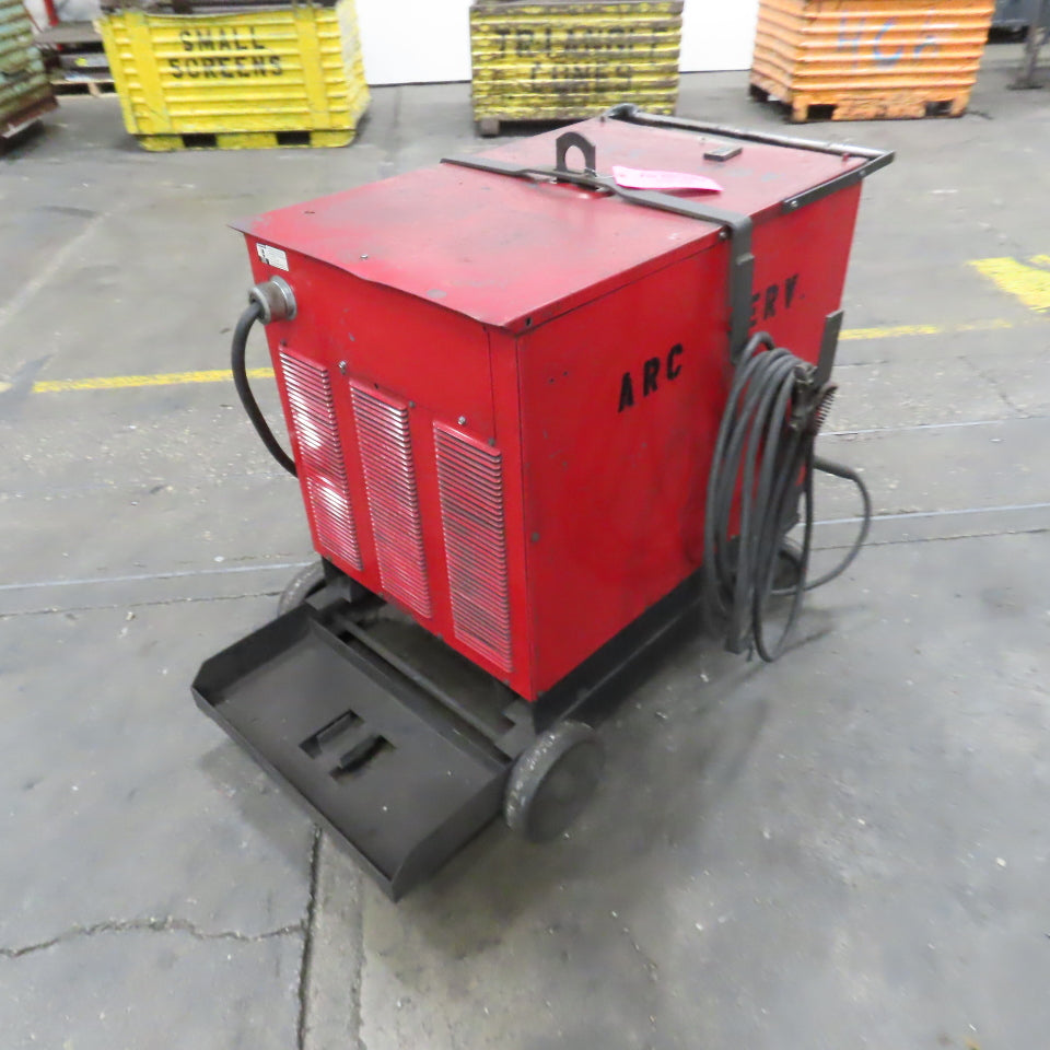 Lincoln DC-400 36VDC Arc Stick Welder 400A 230/460V 3PH 94' Whip & Wheel Package