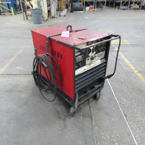 Lincoln DC-400 36VDC Arc Stick Welder 400A 230/460V 3PH 94' Whip & Wheel Package