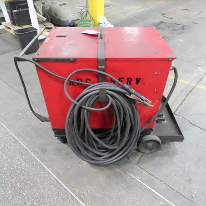 Lincoln DC-400 36VDC Arc Stick Welder 400A 230/460V 3PH 94' Whip & Wheel Package