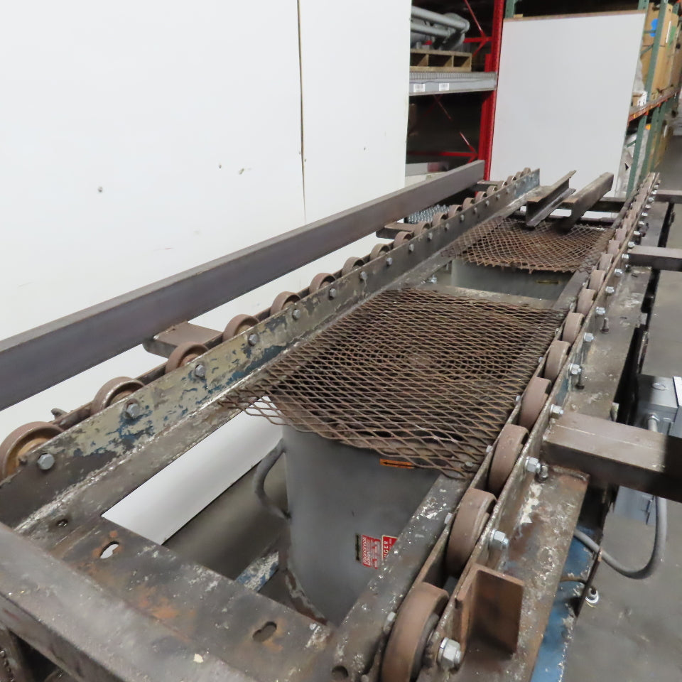 Custom 22.5" Wide Gravity Roller Conveyor Cooler/ Dryer Dual Fan 1HP 3PH 230/460