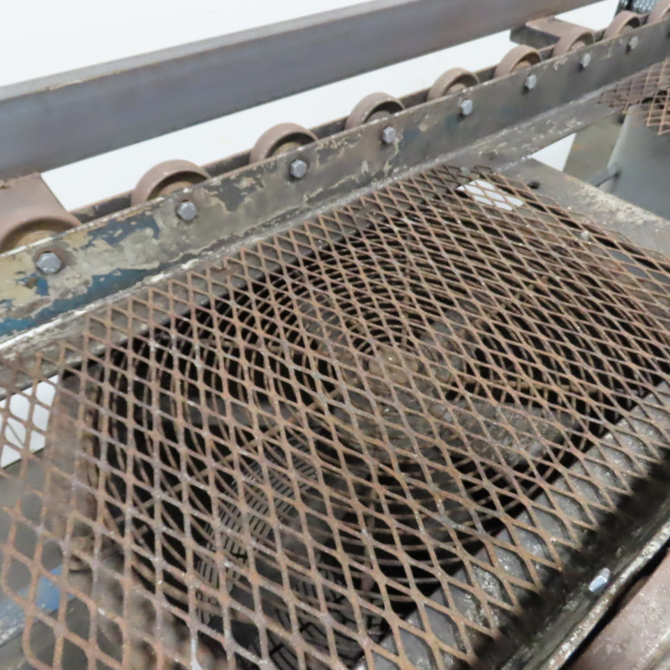 Custom 22.5" Wide Gravity Roller Conveyor Cooler/ Dryer Dual Fan 1HP 3PH 230/460