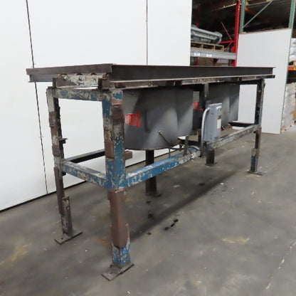 Custom 22.5" Wide Gravity Roller Conveyor Cooler/ Dryer Dual Fan 1HP 3PH 230/460