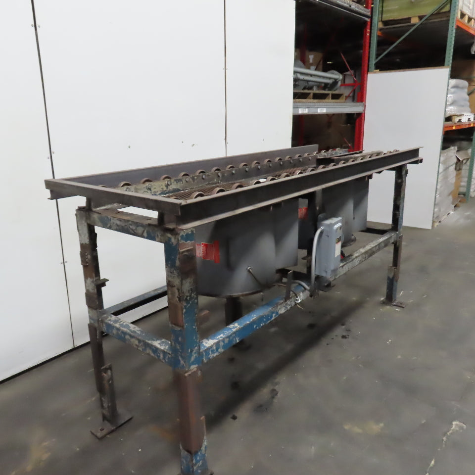 Custom 22.5" Wide Gravity Roller Conveyor Cooler/ Dryer Dual Fan 1HP 3PH 230/460