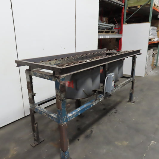 Custom 22.5" Wide Gravity Roller Conveyor Cooler/ Dryer Dual Fan 1HP 3PH 230/460