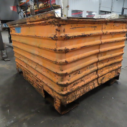 42" x 32" x 22" Deep Heavy Duty Corrugated Steel Stackable Storage Tote Box