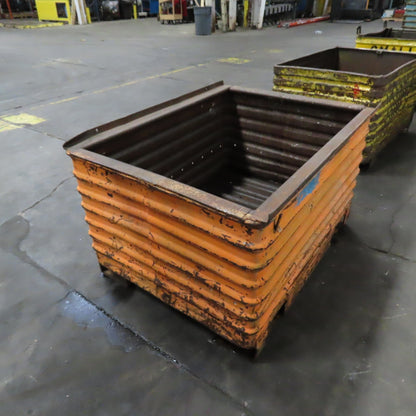 42" x 32" x 22" Deep Heavy Duty Corrugated Steel Stackable Storage Tote Box