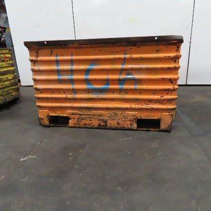 42" x 32" x 22" Deep Heavy Duty Corrugated Steel Stackable Storage Tote Box