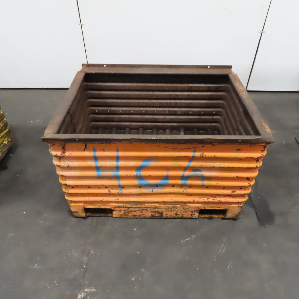 42" x 32" x 22" Deep Heavy Duty Corrugated Steel Stackable Storage Tote Box