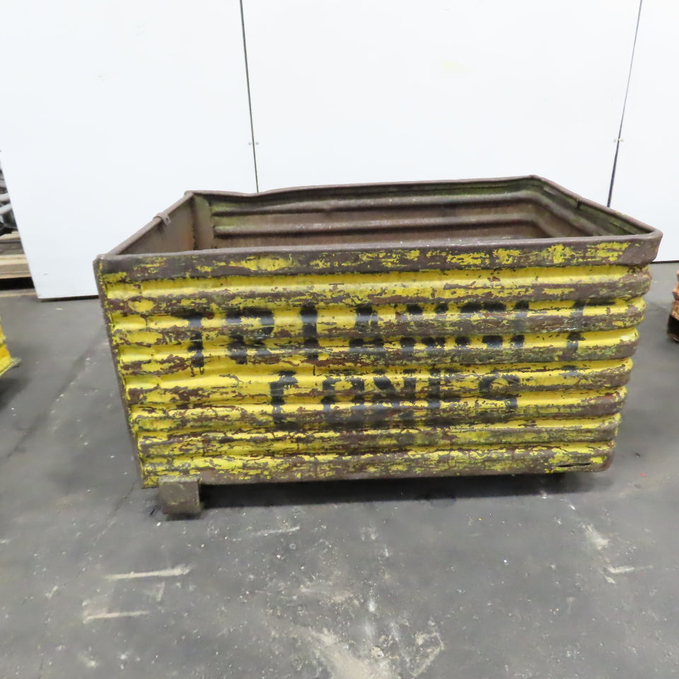 48" x 32" x 28" Deep Heavy Duty Corrugated Steel Storage Tote Box