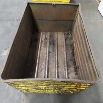 48" x 32" x 28" Deep Heavy Duty Corrugated Steel Storage Tote Box