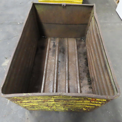 48" x 32" x 28" Deep Heavy Duty Corrugated Steel Storage Tote Box