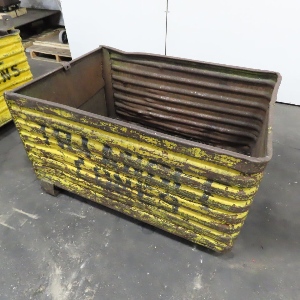 48" x 32" x 28" Deep Heavy Duty Corrugated Steel Storage Tote Box