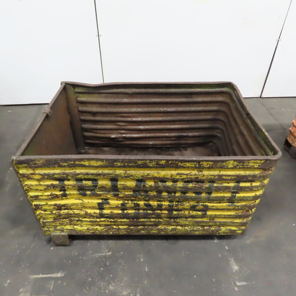 48" x 32" x 28" Deep Heavy Duty Corrugated Steel Storage Tote Box