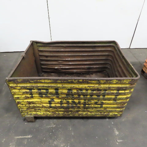 48" x 32" x 28" Deep Heavy Duty Corrugated Steel Storage Tote Box