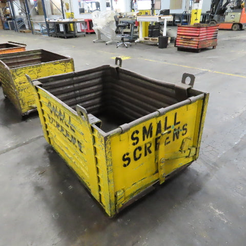 52" x 38" x 30" Deep Heavy Duty Stackable Corrugated Steel Storage Tote Box