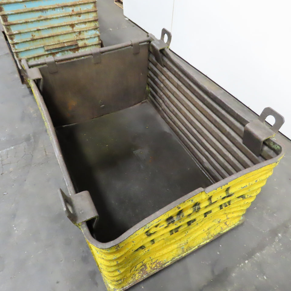 52" x 38" x 30" Deep Heavy Duty Stackable Corrugated Steel Storage Tote Box