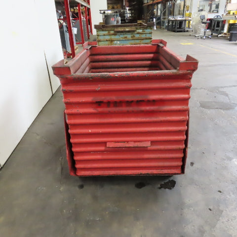 50" x 34" x 38" Deep Heavy Duty Stackable Corrugated Steel Storage Tote Box