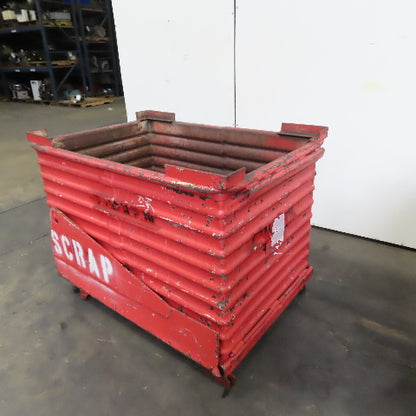 50" x 34" x 38" Deep Heavy Duty Stackable Corrugated Steel Storage Tote Box