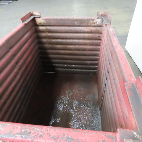 50" x 34" x 38" Deep Heavy Duty Stackable Corrugated Steel Storage Tote Box