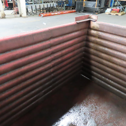 50" x 34" x 38" Deep Heavy Duty Stackable Corrugated Steel Storage Tote Box