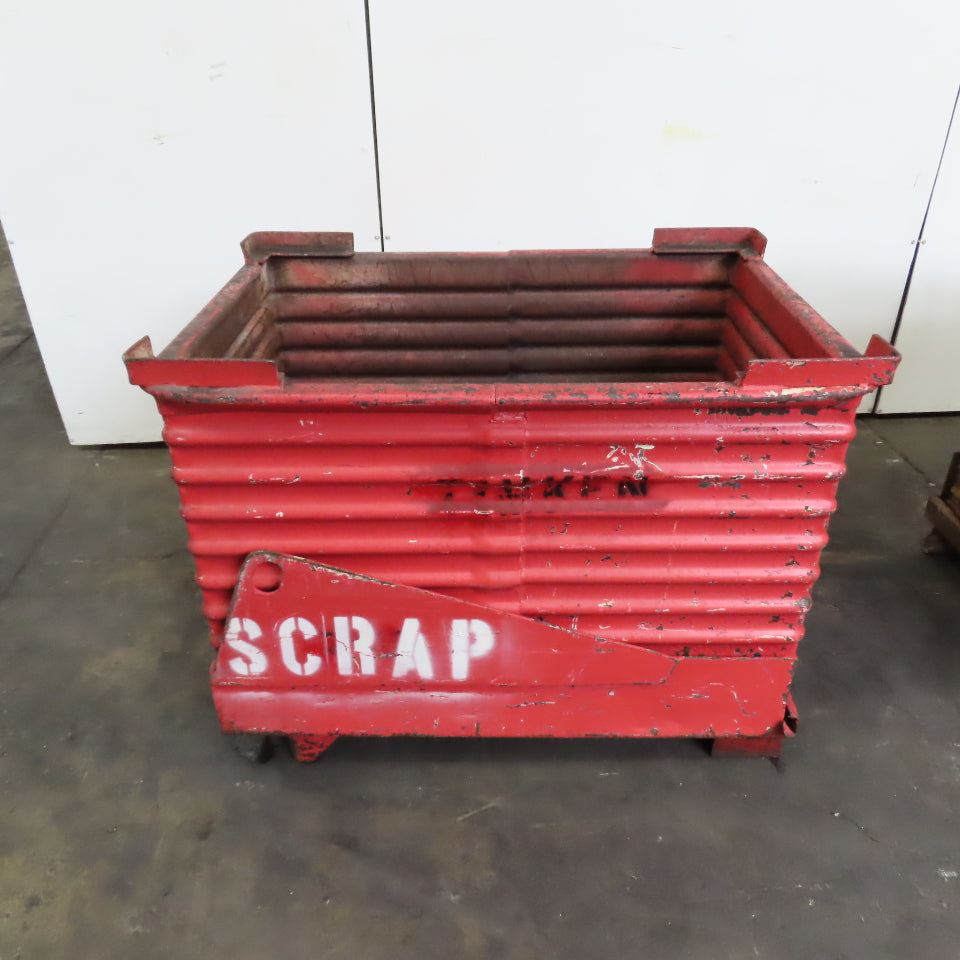 50" x 34" x 38" Deep Heavy Duty Stackable Corrugated Steel Storage Tote Box