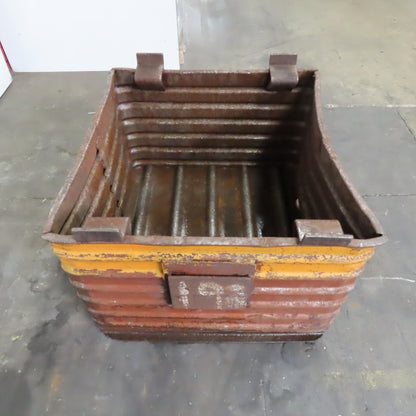 33" x 31" x 25" Deep Heavy Duty Stackable Corrugated Steel Storage Tote Box
