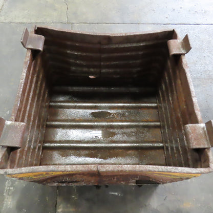 33" x 31" x 25" Deep Heavy Duty Stackable Corrugated Steel Storage Tote Box
