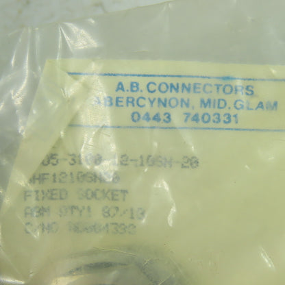 A.B. Connectors AB05-3100-12-10SN-20 Fixed Socket Coupling Connector
