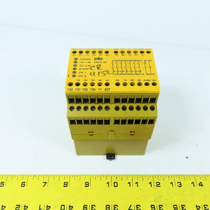 Pilz PNOZ X9 120VAC 24VDC 7n/o 2n/c 2so 774605 Monitoring Safety Relay
