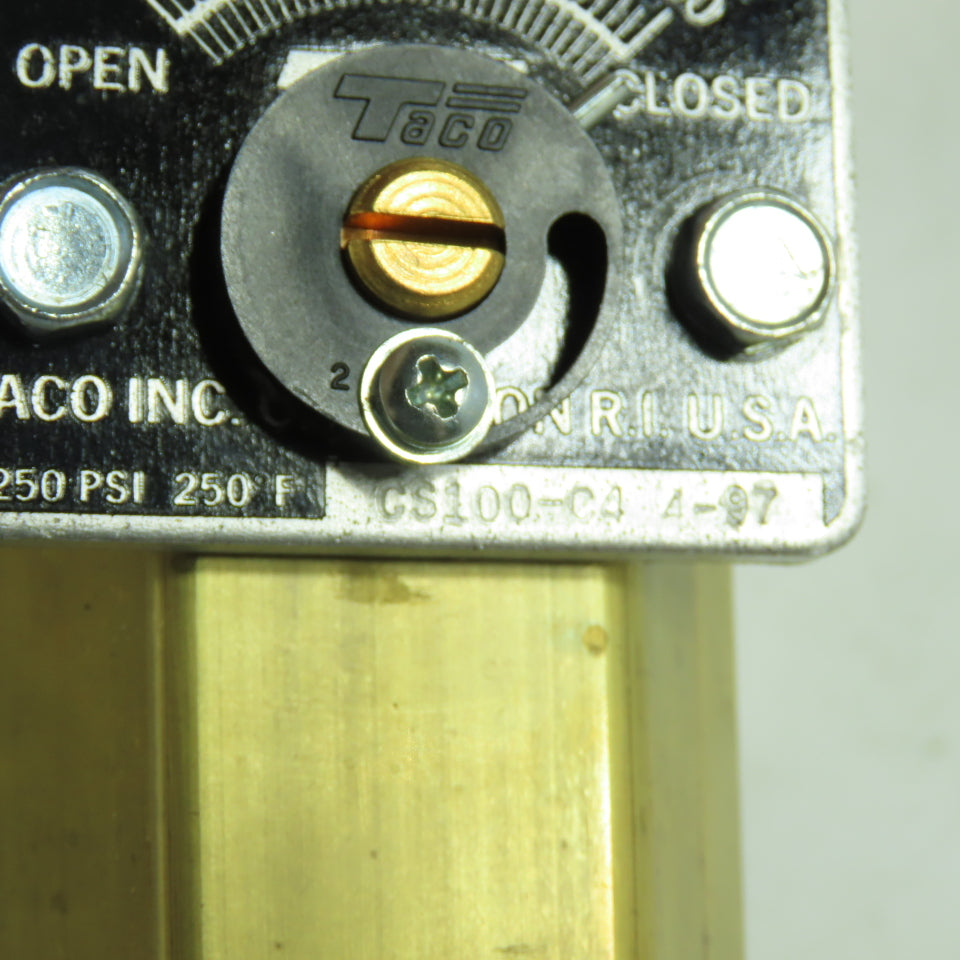 Taco CS100-C4 792-820 Circuit Setter W/ Memory Stop