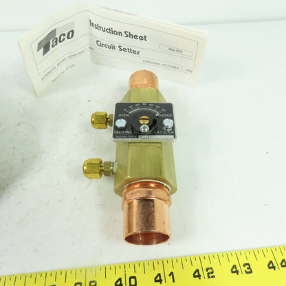 Taco CS100-C4 792-820 Circuit Setter W/ Memory Stop