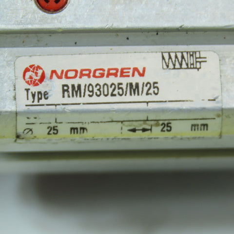 Norgren RM/93025/M/25 Single Acting Air Cylinder 25mm Stroke 25mm Bore 12mm Rod