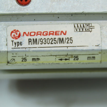 Norgren RM/93025/M/25 Single Acting Air Cylinder 25mm Stroke 25mm Bore 12mm Rod