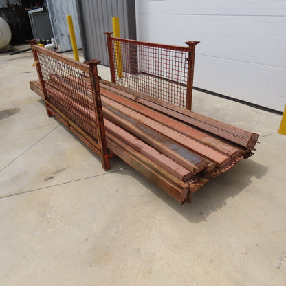 144" x 5-1/2" x 1-3/4" Shaved Pin Pallet Racking Beam Shelf Lot Of 14