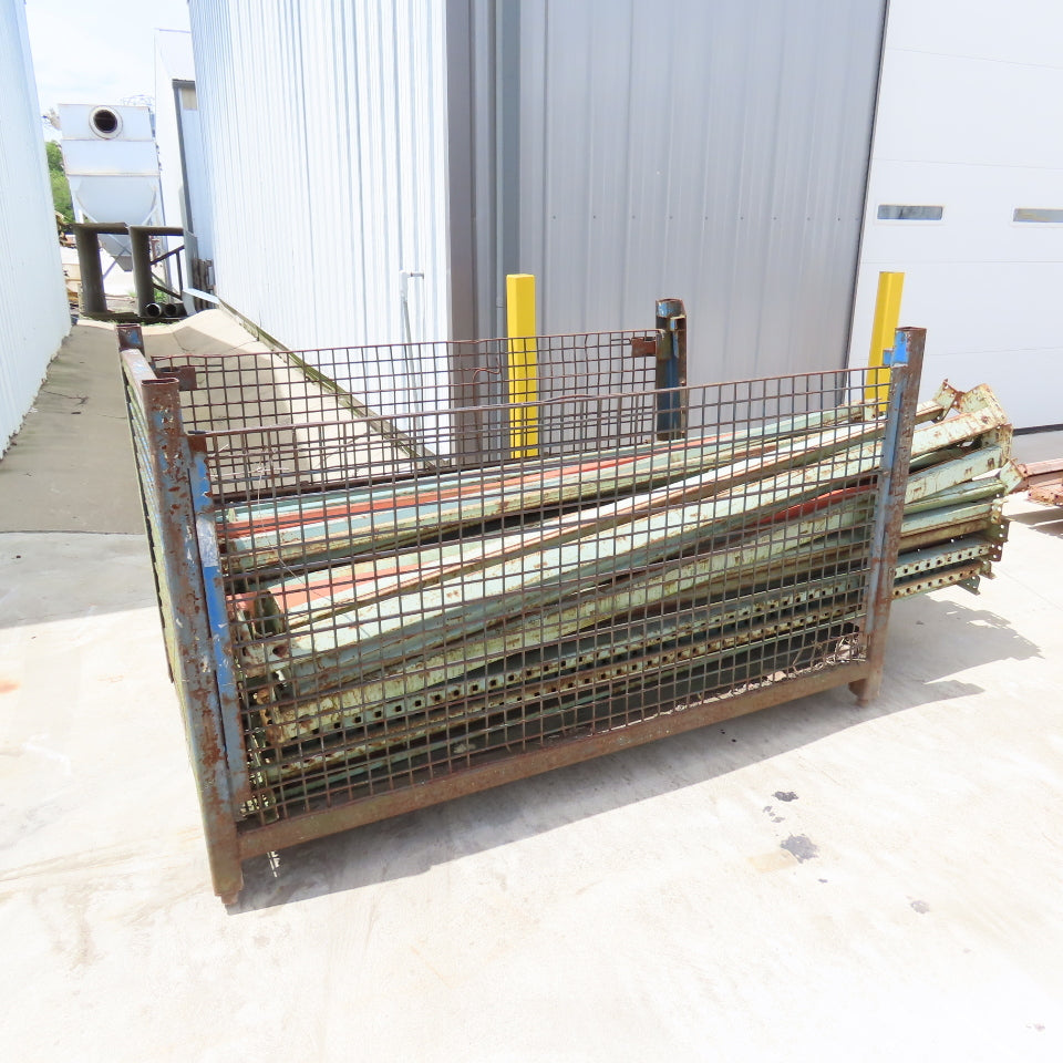 Interlake 96" x4" x 1-3/4" Tear Drop Pallet Racking Horizontal Beam Shelf Lot/64