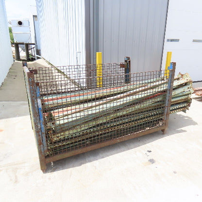Interlake 96" x4" x 1-3/4" Tear Drop Pallet Racking Horizontal Beam Shelf Lot/64