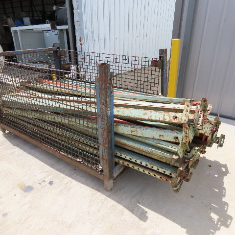 Interlake 96" x4" x 1-3/4" Tear Drop Pallet Racking Horizontal Beam Shelf Lot/64