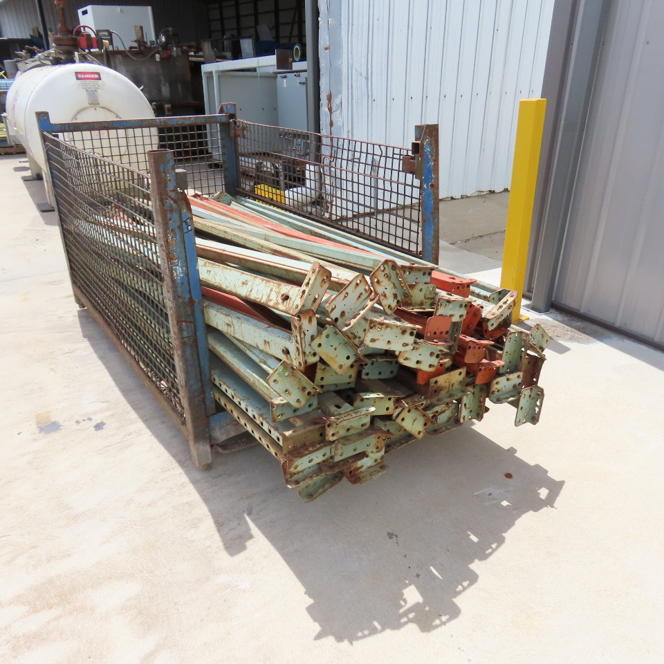 Interlake 96" x4" x 1-3/4" Tear Drop Pallet Racking Horizontal Beam Shelf Lot/64