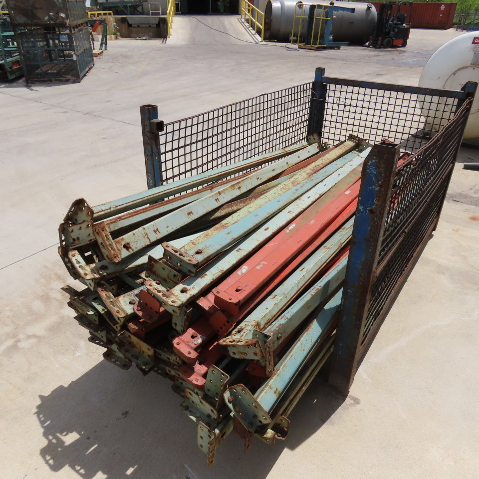 Interlake 96" x4" x 1-3/4" Tear Drop Pallet Racking Horizontal Beam Shelf Lot/64
