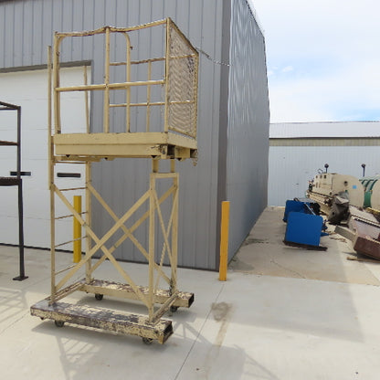 Cotterman Workmaster 48" x 36" x 80" Work Height Rolling Scaffold W/Fork Pockets