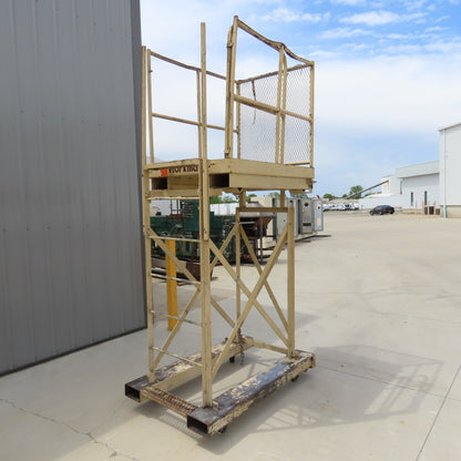 Cotterman Workmaster 48" x 36" x 80" Work Height Rolling Scaffold W/Fork Pockets
