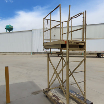 Cotterman Workmaster 48" x 36" x 80" Work Height Rolling Scaffold W/Fork Pockets