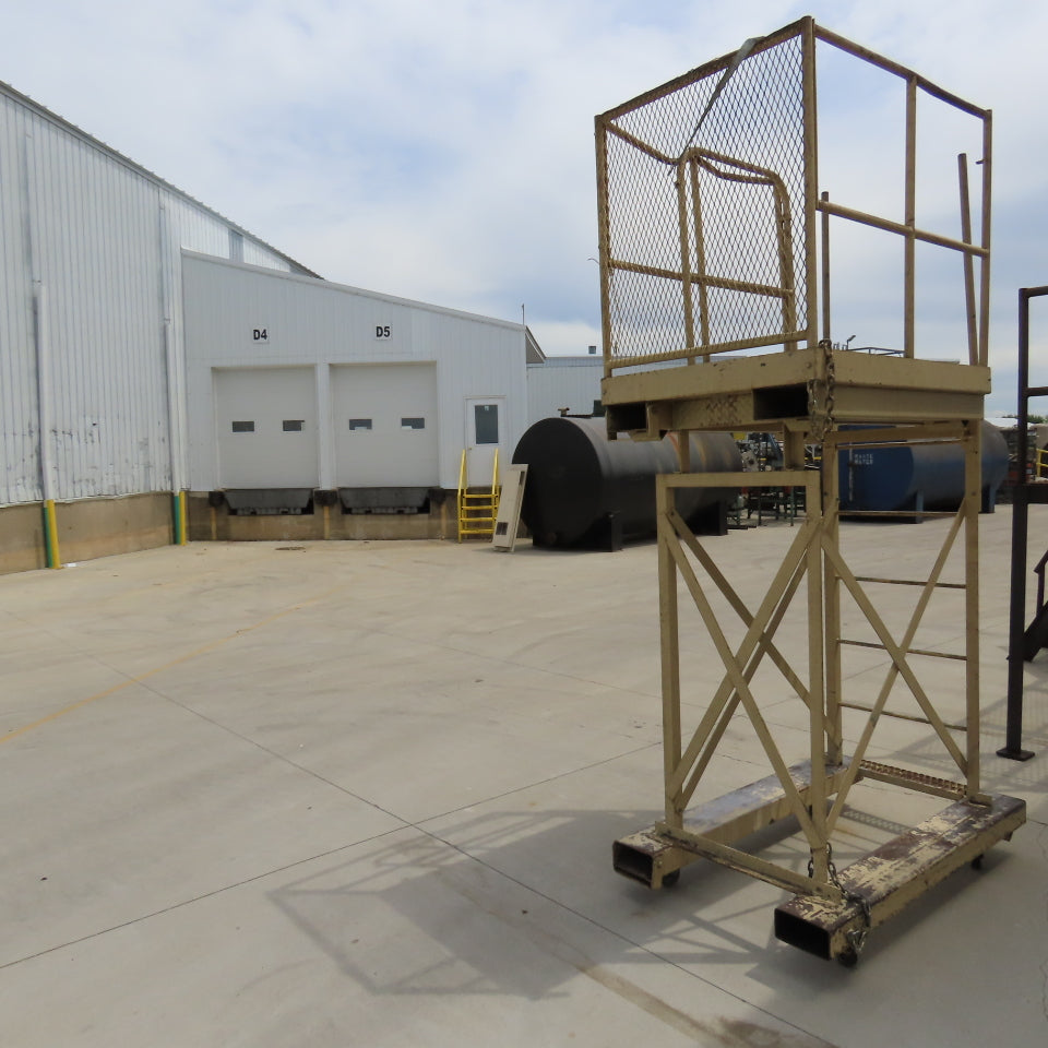 Cotterman Workmaster 48" x 36" x 80" Work Height Rolling Scaffold W/Fork Pockets