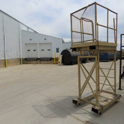 Cotterman Workmaster 48" x 36" x 80" Work Height Rolling Scaffold W/Fork Pockets