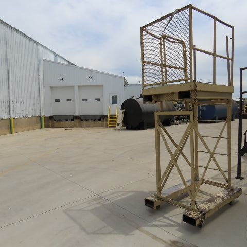 Cotterman Workmaster 48" x 36" x 80" Work Height Rolling Scaffold W/Fork Pockets