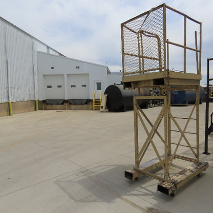 Cotterman Workmaster 48" x 36" x 80" Work Height Rolling Scaffold W/Fork Pockets
