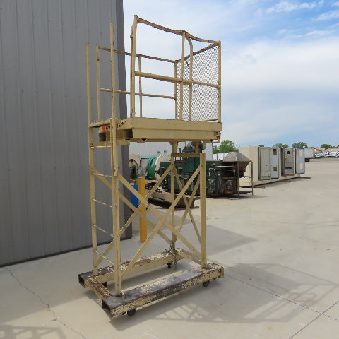 Cotterman Workmaster 48" x 36" x 80" Work Height Rolling Scaffold W/Fork Pockets