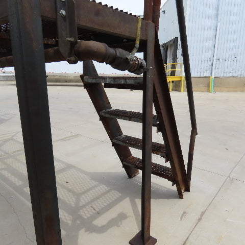 120" Long 30x60" Work Height Elevated Machine Access Platform Mezzanine Railing