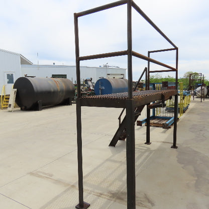 120" Long 30x60" Work Height Elevated Machine Access Platform Mezzanine Railing