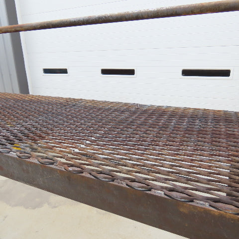 120" Long 30x60" Work Height Elevated Machine Access Platform Mezzanine Railing